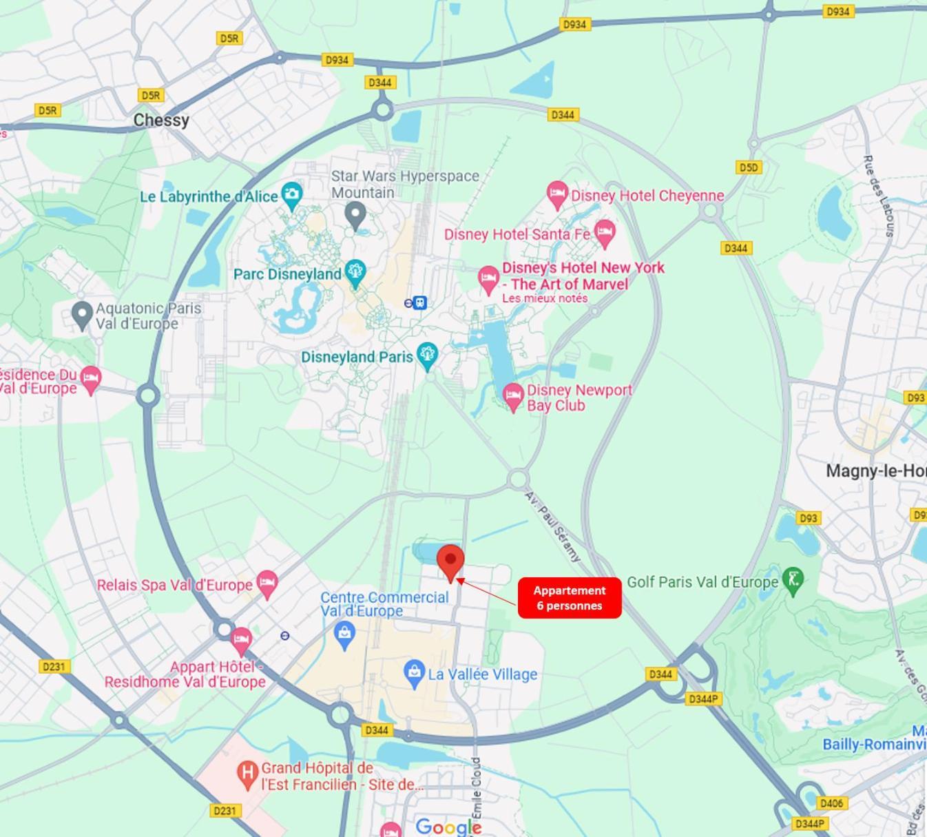 Family Stay - Steps From Disneyland Serris Ngoại thất bức ảnh